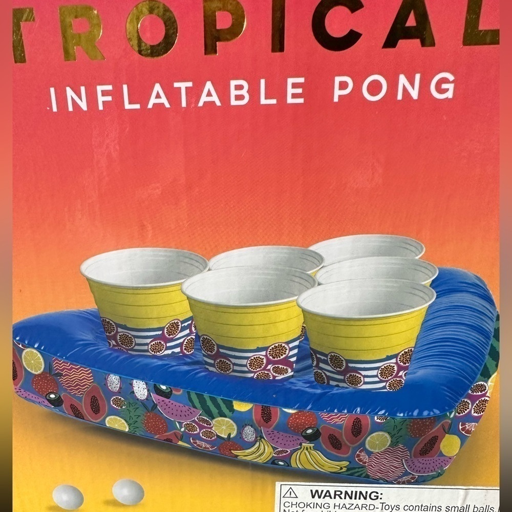 Tropical Inflatable Pong Game - Picture 2 of 4